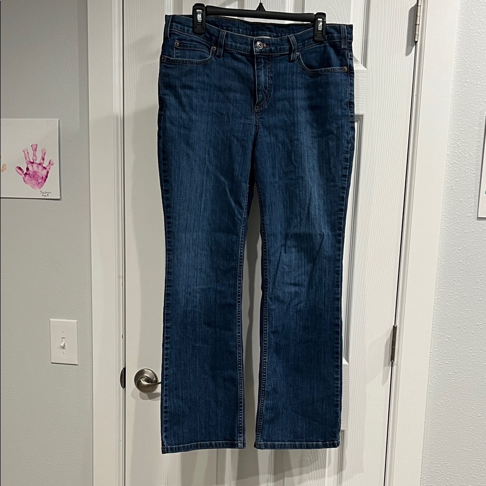 Duluth Trading Co Dark Blue Straight Leg Jeans